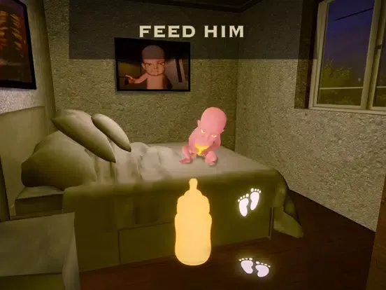 Capturas de tela do Scary Baby in Pink House iPad 
